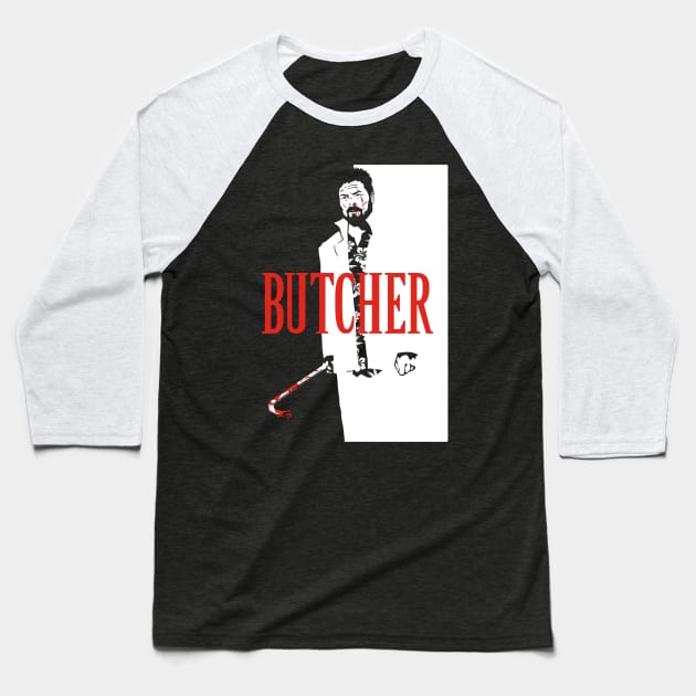 Butcher Scarface Baseball T-Shirt by Getsousa